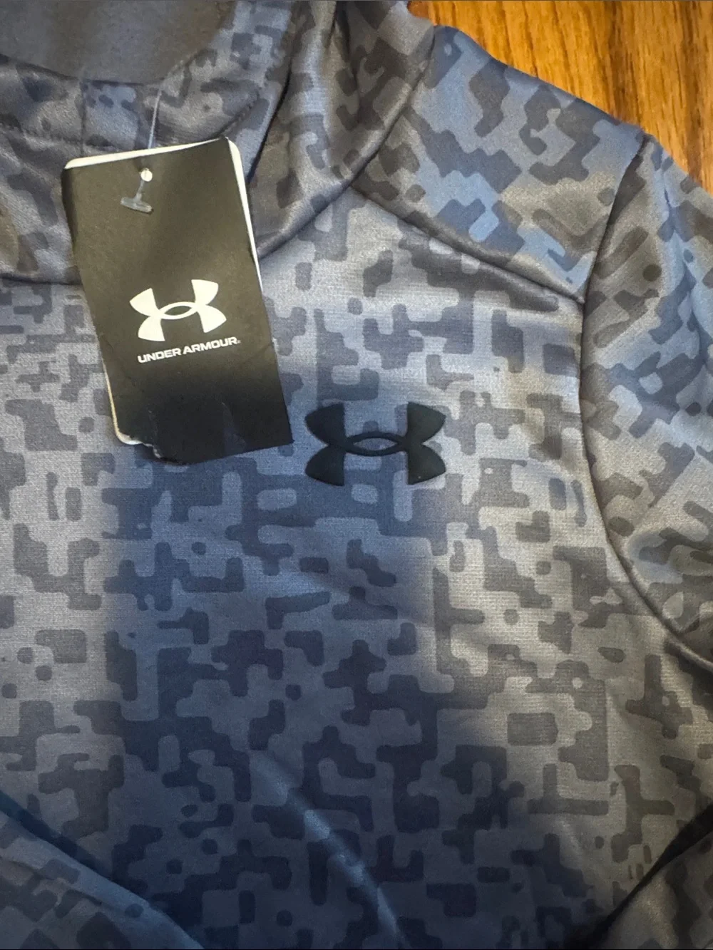 Under Armour Gray Digital Camo Pullover Hoodie